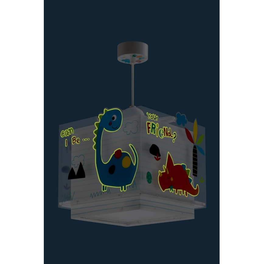 Dalber D-73452 - Children's chandelier DINOS 1xE27/60W/230V