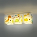 Dalber D-73453 - Children ceiling light DINOS 3xE27/60W/230V