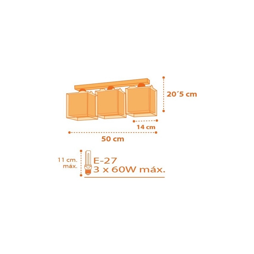 Dalber D-73453 - Children ceiling light DINOS 3xE27/60W/230V