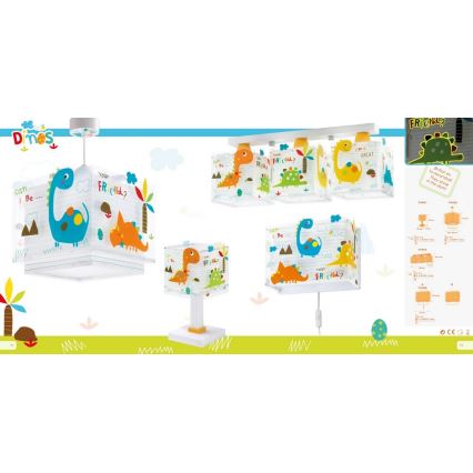 Dalber D-73453 - Children ceiling light DINOS 3xE27/60W/230V