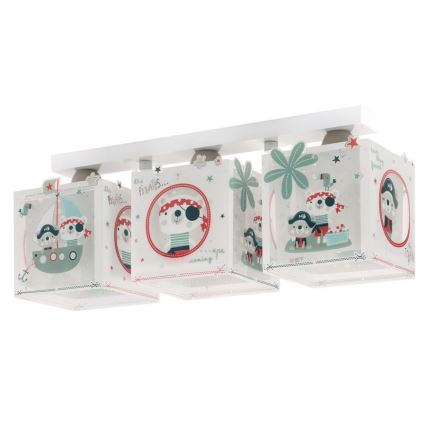 Dalber D-74553 - Children's ceiling light PIRATES 3xE27/60W/230V