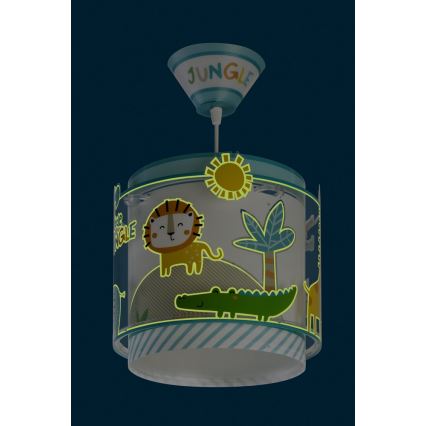 Dalber D-76112 - Children chandelier JUNGLE 1xE27/60W/230V