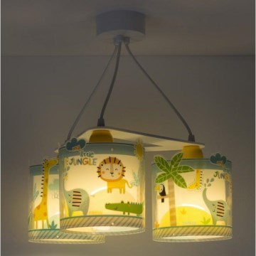 Dalber D-76114 - Children chandelier MY LITTLE JUNGLE 3xE27/15W/230V