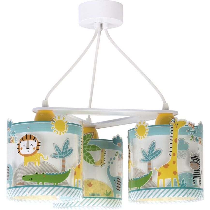 Dalber D-76114 - Children chandelier JUNGLE 3xE27/60W/230V