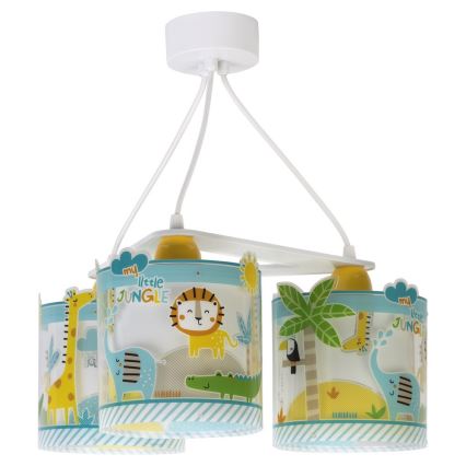 Dalber D-76114 - Children chandelier JUNGLE 3xE27/60W/230V