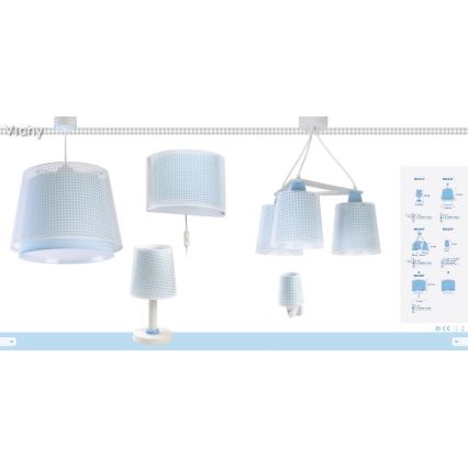 Dalber D-80222T - Children chandelier VICHY 1xE27/60W/230V