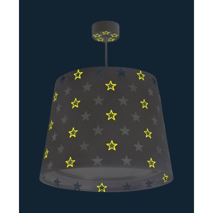 Dalber D-81212E - Children's chandelier STARS 1xE27/60W/230V