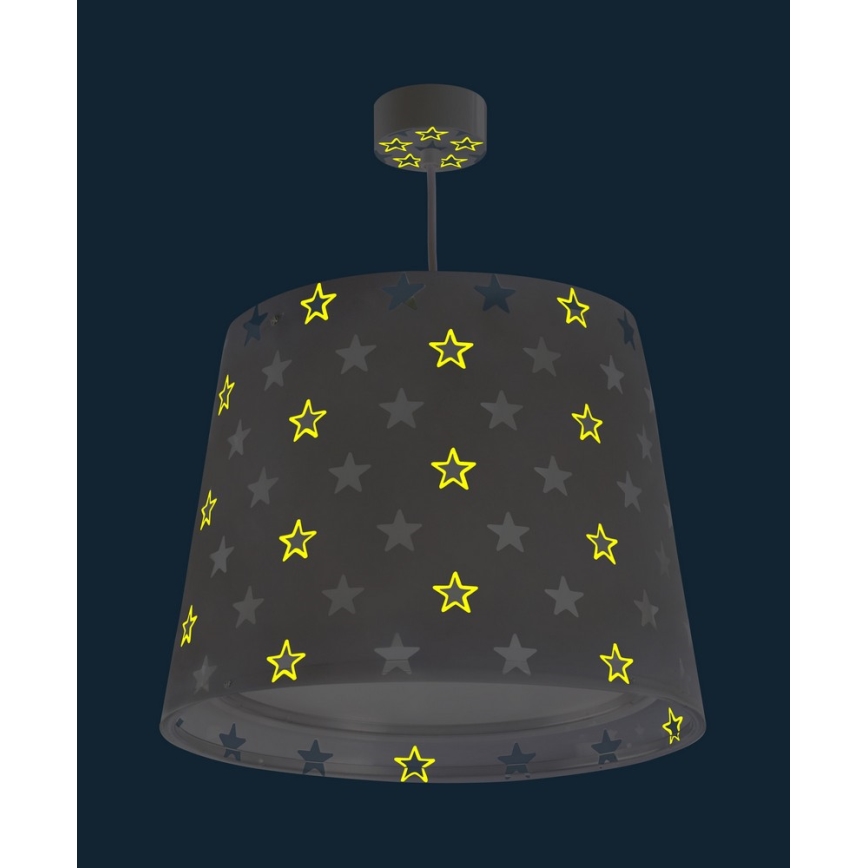 Dalber D-81212E - Children's chandelier STARS 1xE27/60W/230V