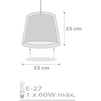 Dalber D-81212E - Children lamp STARS 1xE27/60W/230V