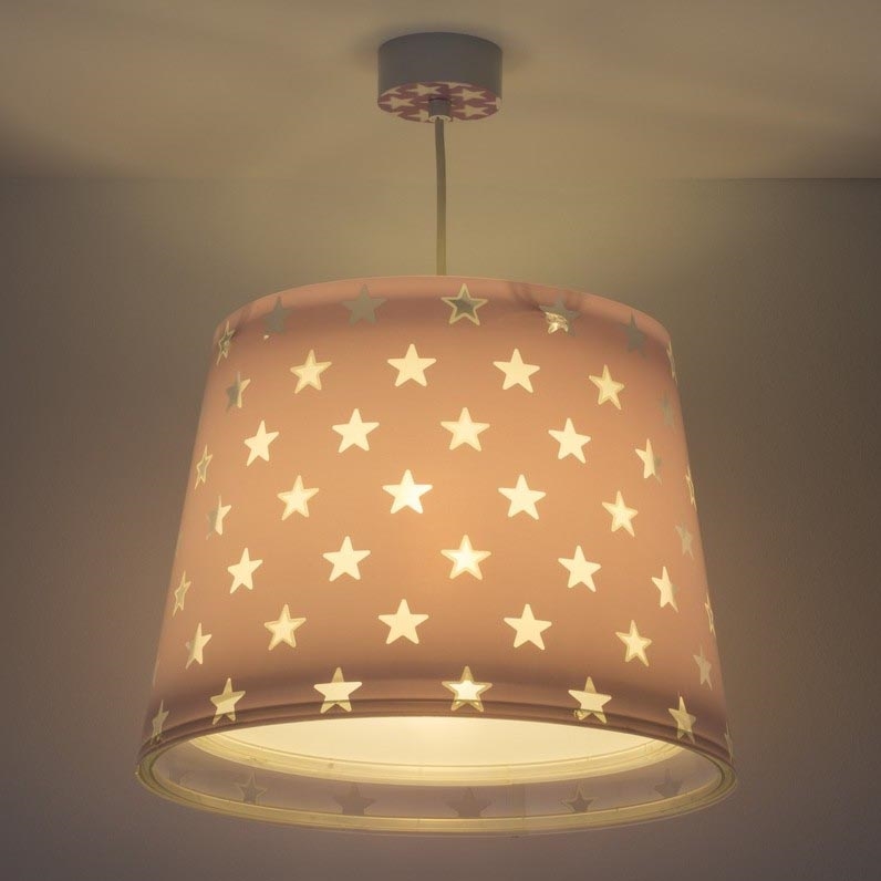 Dalber D-81212L - Children chandelier on a string STARS 1xE27/60W/230V