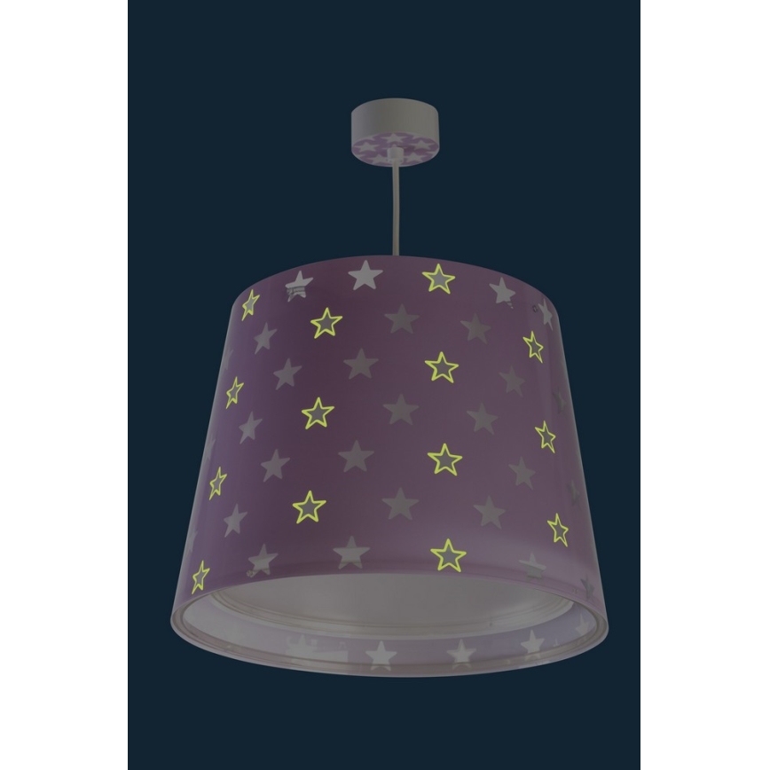 Dalber D-81212L - Children's chandelier STARS 1xE27/60W/230V