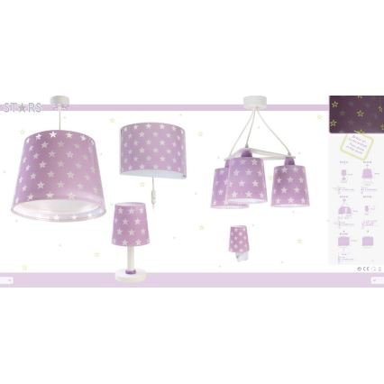 Dalber D-81212L - Children chandelier on a string STARS 1xE27/60W/230V