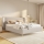 DALIA Upholstered Bed 180x200 cm, Beige (Mattress Not Included)