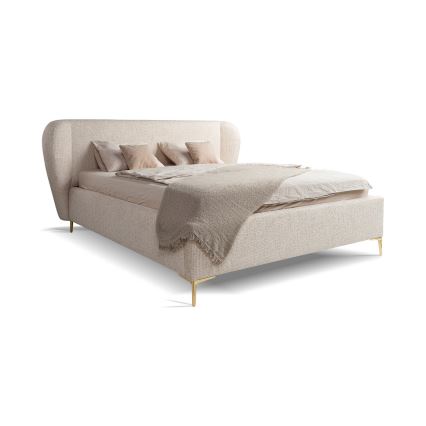 DALIA Upholstered Bed 180x200 cm, Beige (Mattress Not Included)