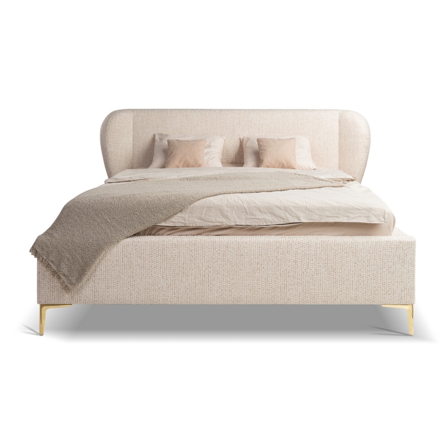 DALIA Upholstered Bed (without mattress) 180 x 200 cm, Beige