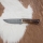 Damascus hunting knife 11 cm deer antler