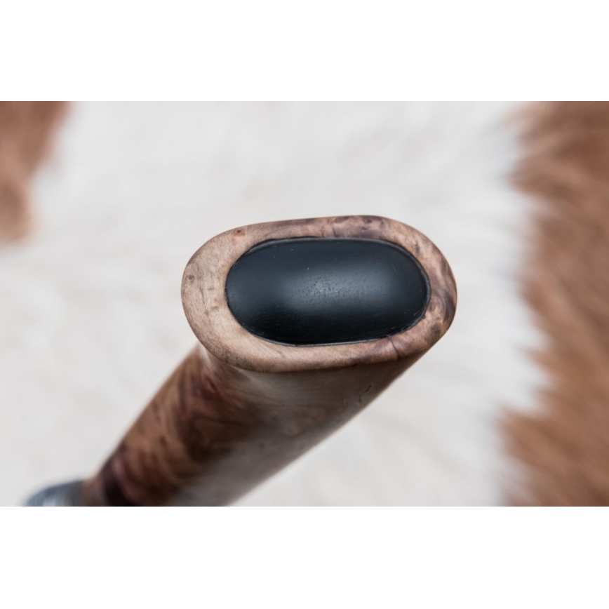 Damascus hunting knife 13 cm poplar/ebony