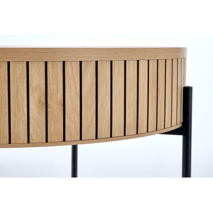 DANTE Coffee Table, Ø 67 cm, Brown/Black