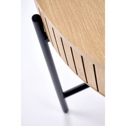 DANTE Coffee Table, Ø 67 cm, Brown/Black