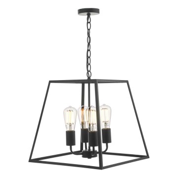 Där Lighting ACA8622 - ACADEMY chain-hung chandelier 4xE27/60W/230V black