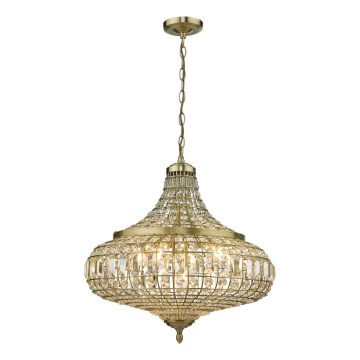 Där Lighting ASM0675 - ASMARA chain-hung chandelier 6xE14/40W/230V brass