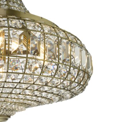 Där Lighting ASM0675 - ASMARA chain-hung chandelier 6xE14/40W/230V brass