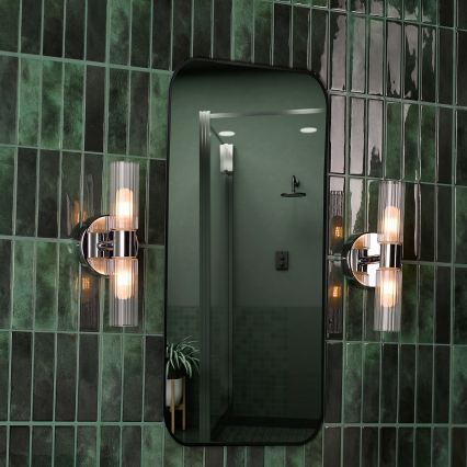 Där Lighting BOL0950 - BOLTON Bathroom Wall Light 2xG9/5W/230V IP44 Polished Chrome