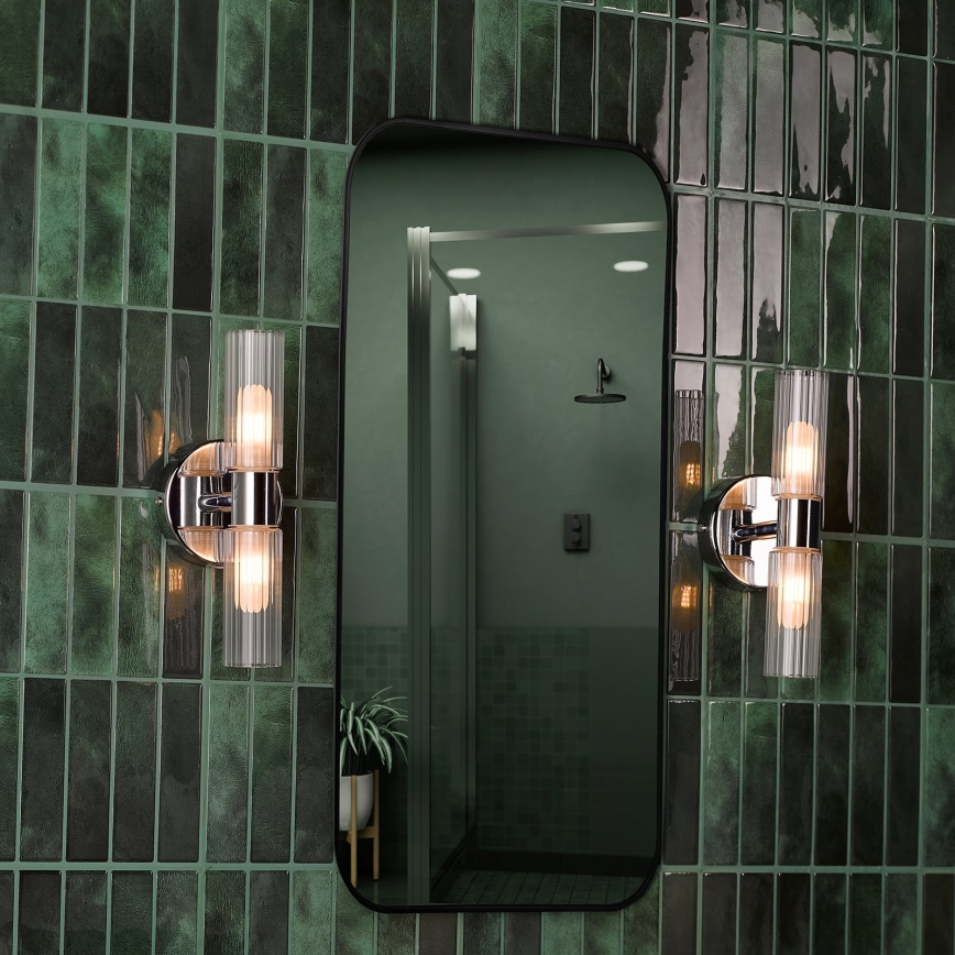 Där Lighting BOL0950 - BOLTON Bathroom Wall Light 2xG9/5W/230V IP44 Polished Chrome