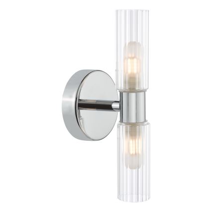 Där Lighting BOL0950 - BOLTON Bathroom Wall Light 2xG9/5W/230V IP44 Polished Chrome