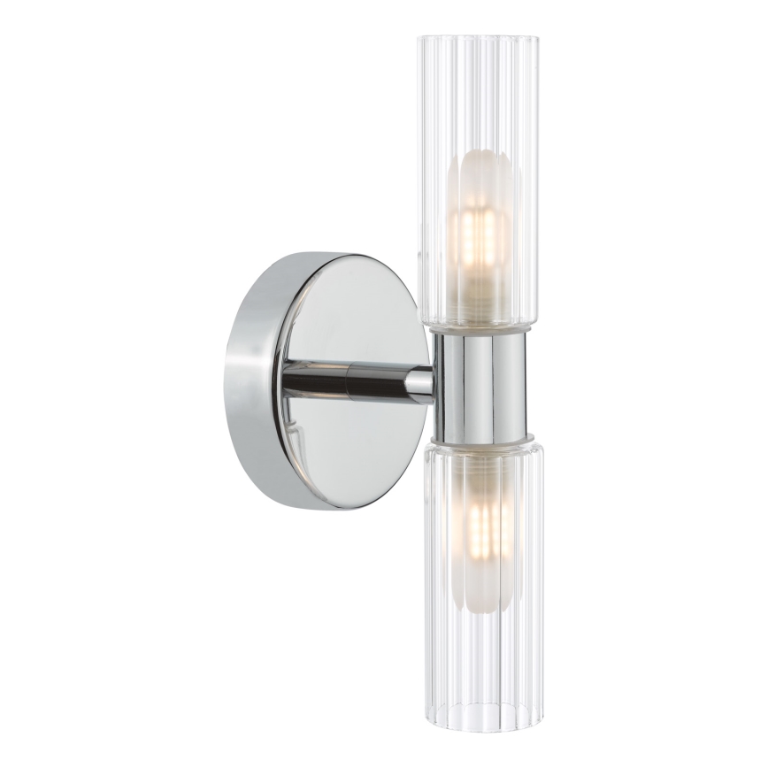 Där Lighting BOL0950 - BOLTON Bathroom Wall Light 2xG9/5W/230V IP44 Polished Chrome