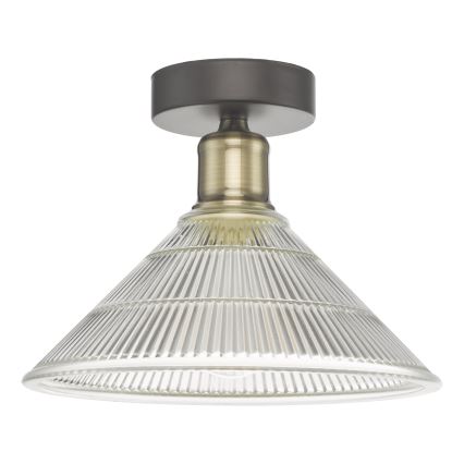 Där Lighting BOY0175 - BOYD ceiling light 1×E27/60W/230V Ø25 cm, brass finish / clear glass