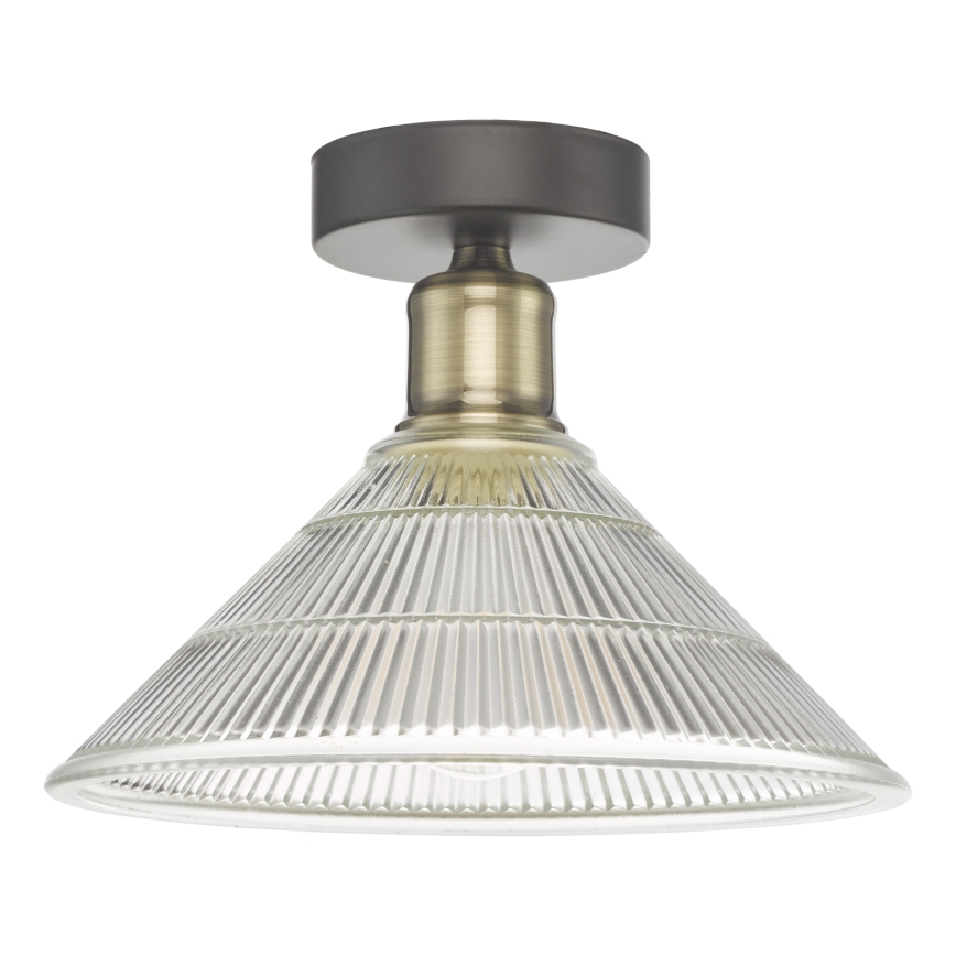 Där Lighting BOY0175 - BOYD ceiling light 1×E27/60W/230V Ø25 cm, brass finish / clear glass