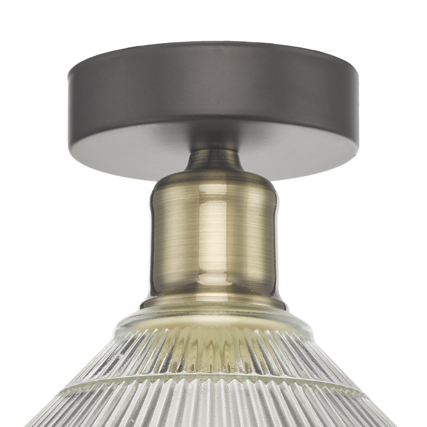 Där Lighting BOY0175 - BOYD ceiling light 1×E27/60W/230V Ø25 cm, brass finish / clear glass