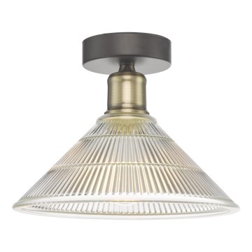 Där Lighting BOY0175 - BOYD ceiling light 1×E27/60W/230V Ø25 cm, brass finish / clear glass