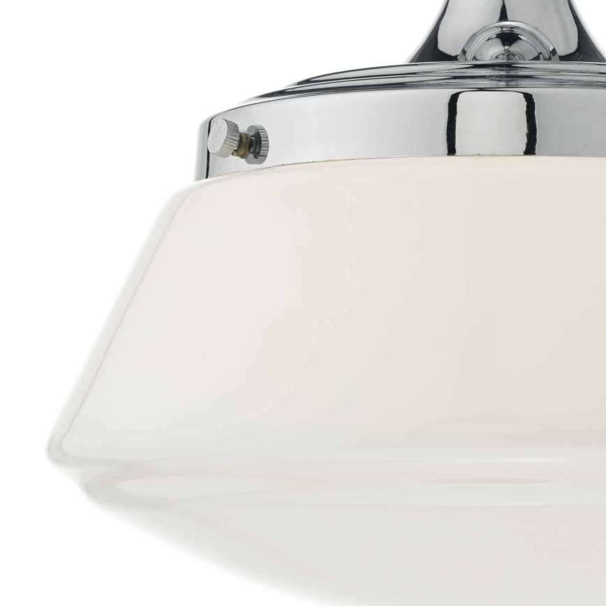 Där Lighting CAD0150 - CADEN Bathroom Flush-Mount Ceiling Light 1xE27/60W/230V IP44 Polished Chrome