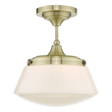 Där Lighting CAD0175 - Bathroom ceiling-mounted chandelier CADEN 1xE27/60W/230V IP44 brass
