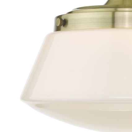Där Lighting CAD0175 - Bathroom ceiling-mounted chandelier CADEN 1xE27/60W/230V IP44 brass