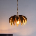Där Lighting CAR0135 - CARA Chain-Hung Chandelier 1 x E27 / 60W / 230V, Gold