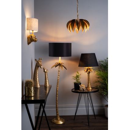 Där Lighting CAR0135 - CARA Chain-Hung Chandelier 1 x E27 / 60W / 230V, Gold