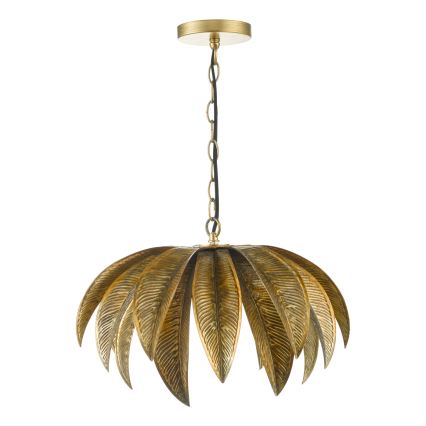 Där Lighting CAR0135 - CARA Chain-Hung Chandelier 1 x E27 / 60W / 230V, Gold