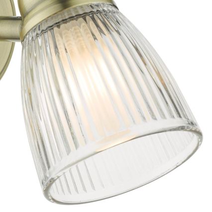 Där Lighting CED0775 - Bathroom wall light CEDRIC 1xG9/25W/230V IP44 brass