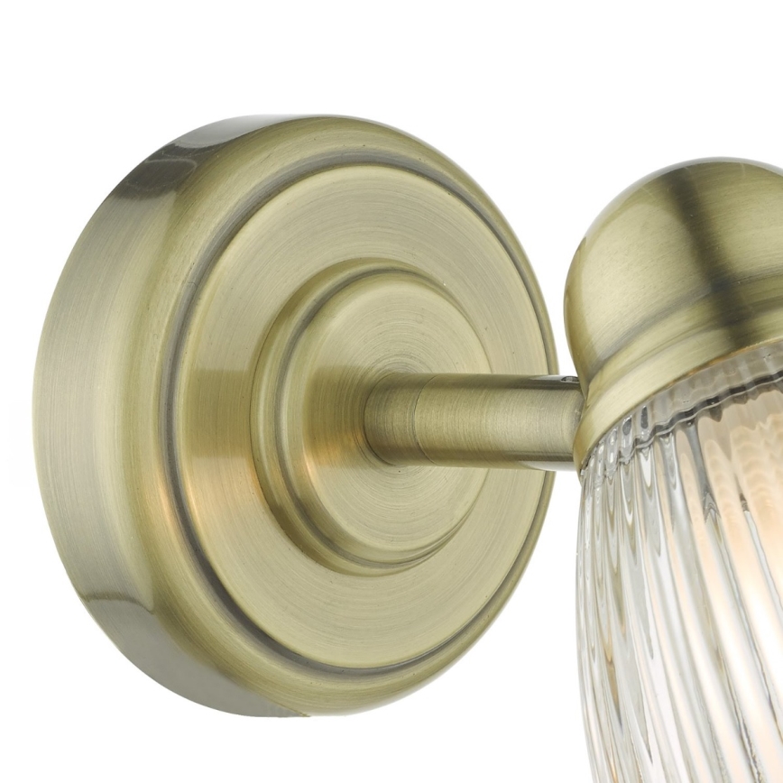 Där Lighting CED0775 - Bathroom wall light CEDRIC 1xG9/25W/230V IP44 brass