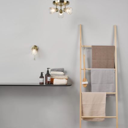 Där Lighting CED7675 - Bathroom spotlight CEDRIC 3xG9/25W/230V IP44 brass