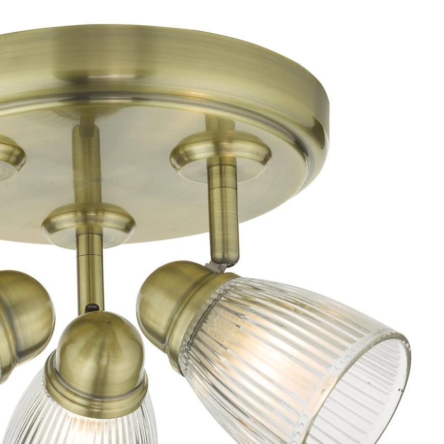 Där Lighting CED7675 - Bathroom spotlight CEDRIC 3xG9/25W/230V IP44 brass