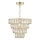 Där Lighting CER0135 - CERYS Chain-hung Chandelier 1xE27/60W/230V, Gold