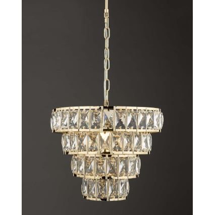 Där Lighting CER0135 - CERYS Chain-hung Chandelier 1xE27/60W/230V, Gold