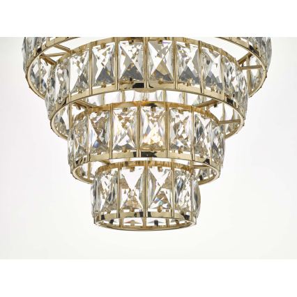 Där Lighting CER0135 - CERYS Chain-hung Chandelier 1xE27/60W/230V, Gold