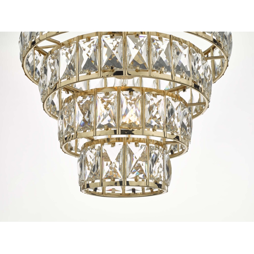 Där Lighting CER0135 - CERYS Chain-hung Chandelier 1xE27/60W/230V, Gold