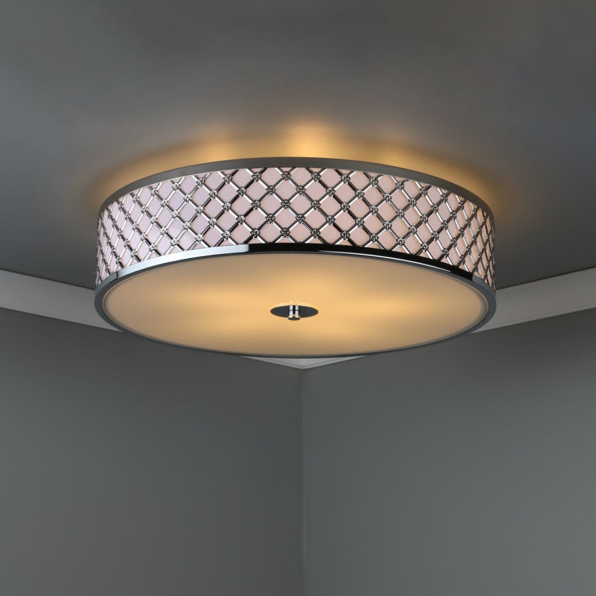 Där Lighting CIV5050 - CIVIC ceiling light, 5x E14/60W/230V, Ø 50 cm, polished chrome