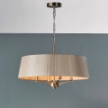 Där Lighting CRI0429 - CRISTIN chain-hung chandelier 4xE14/40W/230V brass/taupe